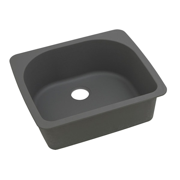 Elkay Quartz Classic 25 X 22 X 8-1/2 Single Bowl Top Mount Sink Dusk Gray ELGS2522GY0 - main